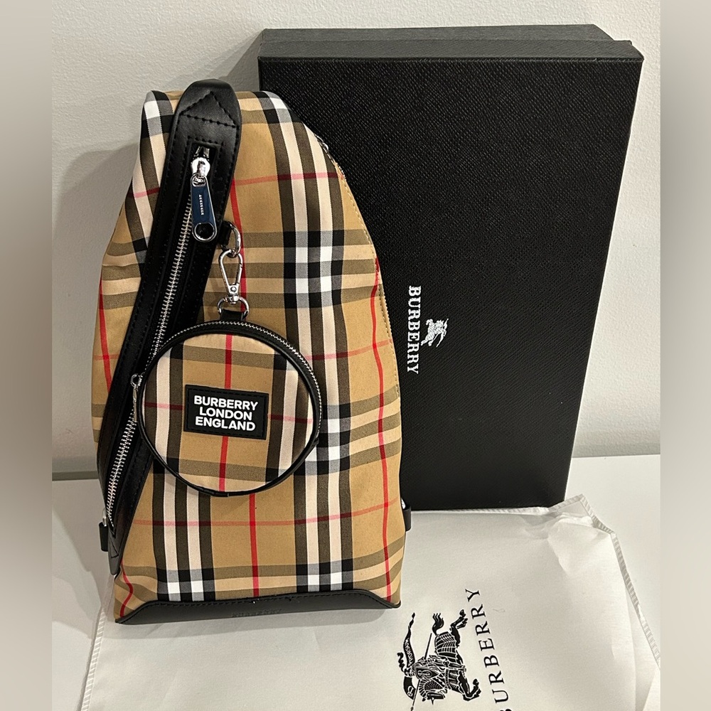 Burberry Crossbody Shoulder Checkered Bag